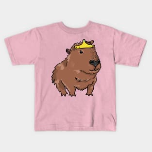 Little Miss Princess Capybara Kids T-Shirt